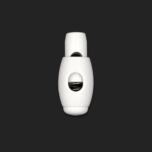 20922 Sullivans 32mm Plastic Cord Ends - White - 25 In A Tube