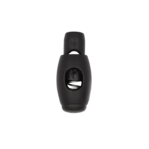 20923 Sullivans 32mm Plastic Cord Ends - Black - 25 In A Tube