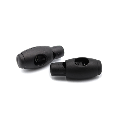 20923 Sullivans 32mm Plastic Cord Ends - Black - 25 In A Tube