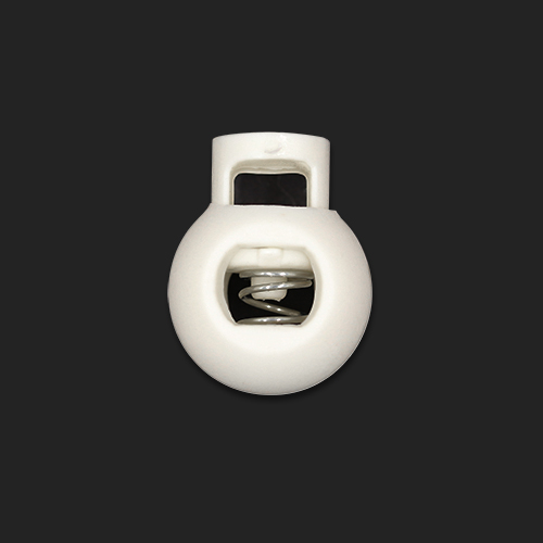 20932 Sullivans 22mm Plastic Cord Ends - White - 21 In A Tube