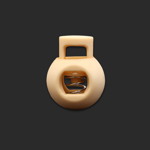 20941 Sullivans 22mm Plastic Cord Ends - Cream - 21 In A Tube