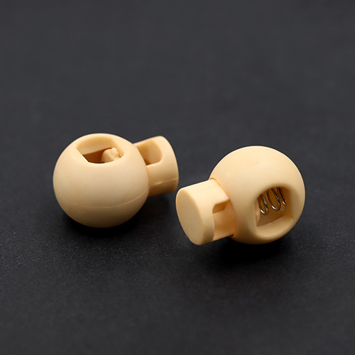 20941 Sullivans 22mm Plastic Cord Ends - Cream - 21 In A Tube