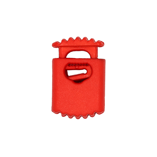 20954 Sullivans 25mm Plastic Cord Ends With Ridged Top - Red - 34 In A Tube