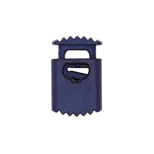 20955 Sullivans 25mm Plastic Cord Ends With Ridged Top - Dark Navy - 34 In A Tube