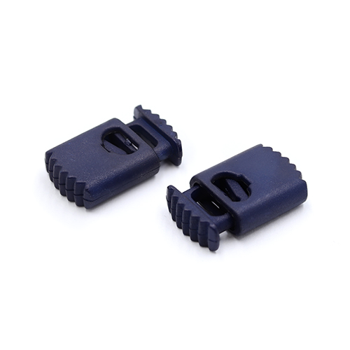 20955 Sullivans 25mm Plastic Cord Ends With Ridged Top - Dark Navy - 34 In A Tube