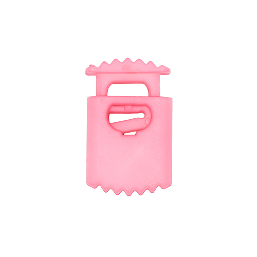 20957 Sullivans 25mm Plastic Cord Ends With Ridged Top - Pink - 34 In A Tube