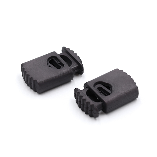 20960 Sullivans 25mm Plastic Cord Ends With Ridged Top - Grey - 34 In A Tube