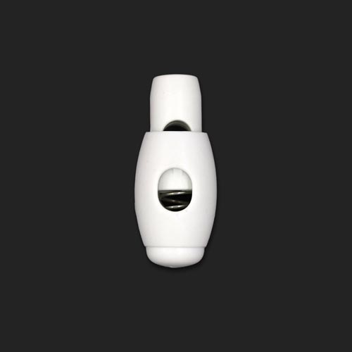 21010 Sullivans 32mm Plastic Cord Ends - White - Bag Of 100