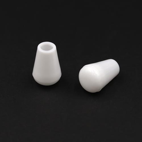 21070 Sullivans 18mm Plastic Detachable Cord Ends - White - Bag Of 100