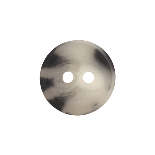 21217 Sullivans 12mm Round Plastic Button With Two Holes  - Cream Two Tone - 127 In A Tube 