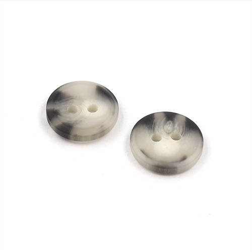 21217 Sullivans 12mm Round Plastic Button With Two Holes  - Cream Two Tone - 127 In A Tube 