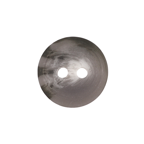 21219 Sullivans 12mm Round Plastic Button With Two Holes  - Light Grey Two Tone - 127 In A Tube 