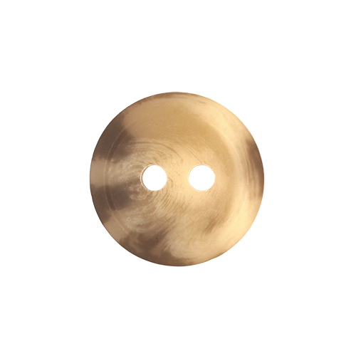21220 Sullivans 12mm Round Plastic Button With Two Holes  - Fawn Two Tone - 127 In A Tube 
