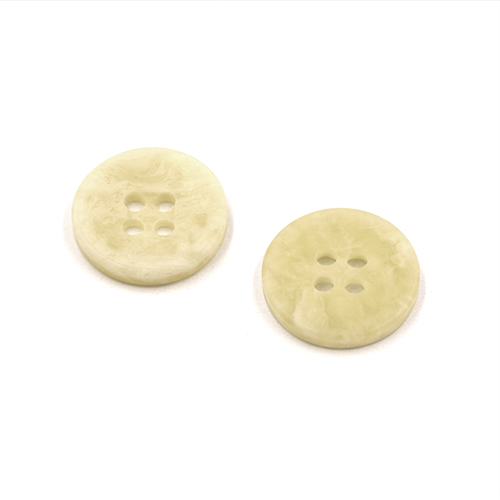 21234 Sullivans 15mm Round Plastic Button With Four Holes - Off White - 58 In A Tube 