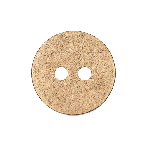 21475 Sullivans 14mm Round Coconut Button With Two Holes - 80 In A Tube