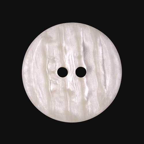 21543 Sullivans 23mm Round Plastic Button With Two Holes -  With Flecks - White - 35 In A Tube 