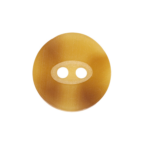 21551 Sullivans 15mm Round Plastic Button With Two Holes -  Raised Edges - Tan Two Tone - 57 In A Tube