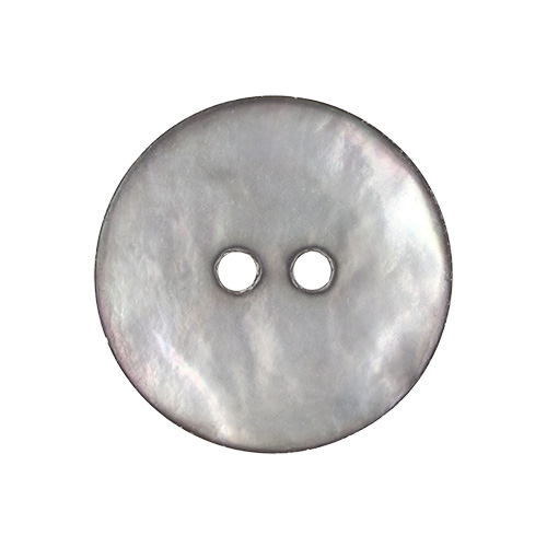 21677 Sullivans 23mm Round Akoya Shell Buttons 2 Hole - River Smoked - 28 In A Tube