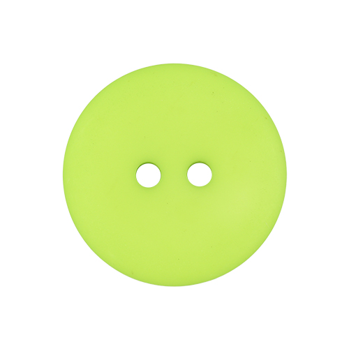 22301 Sullivans 21mm Round Plastic Button 2 Hole - Matt Finish - Lime - 100 In A Bag
