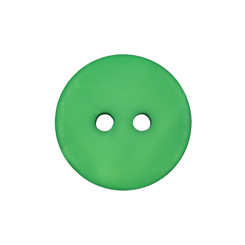 22306 Sullivans 16mm Round Plastic Button 2 Hole -matt Finish - Jade - 50 In A Tube