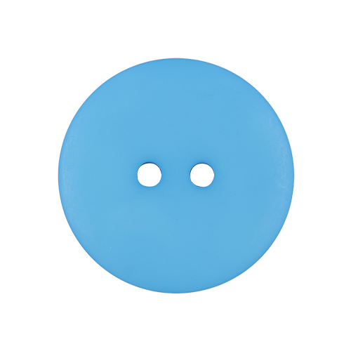 22319 Sullivans 23mm Round Plastic Button 2 Hole - Matt Finish - Light Turquoise - 100 In A Bag