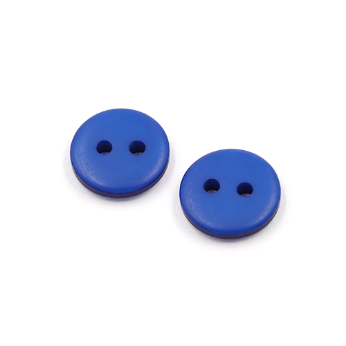 22321 Sullivans 12mm Round Plastic Button 2 Hole -matt Finish - Royal - 100 In A Bag