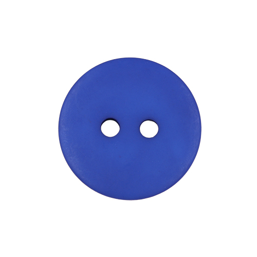 22323 Sullivans 16mm Round Plastic Button 2 Hole - Matt Finish - Royal - 100 In A Bag