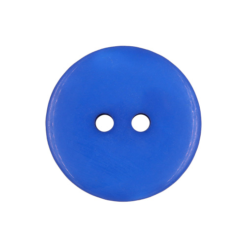 22325 Sullivans 21mm Round Plastic Button 2 Hole - Matt Finish - Royal - 100 In A Bag