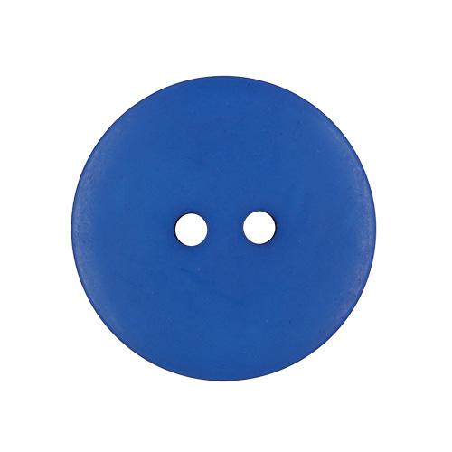 22327 Sullivans 23mm Round Plastic Button 2 Hole - Matt Finish - Royal - 100 In A Bag