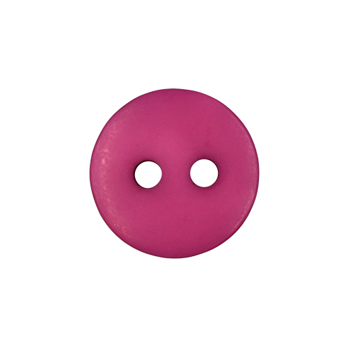 22329 Sullivans 12mm Round Plastic Button 2 Hole -matt Finish - Cerise - 100 In A Bag