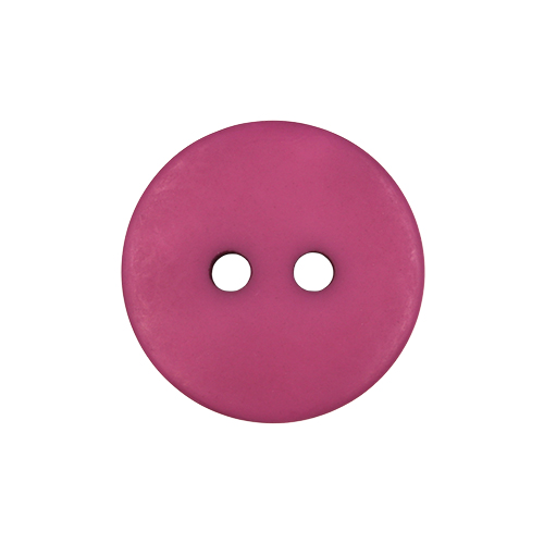 22330 Sullivans 16mm Round Plastic Button 2 Hole -matt Finish - Cerise - 50 In A Tube