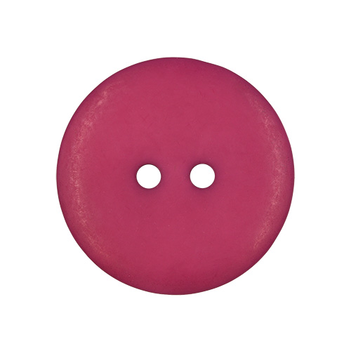 22334 Sullivans 23mm Round Plastic Button 2 Hole -matt Finish - Cerise - 34 In A Tube