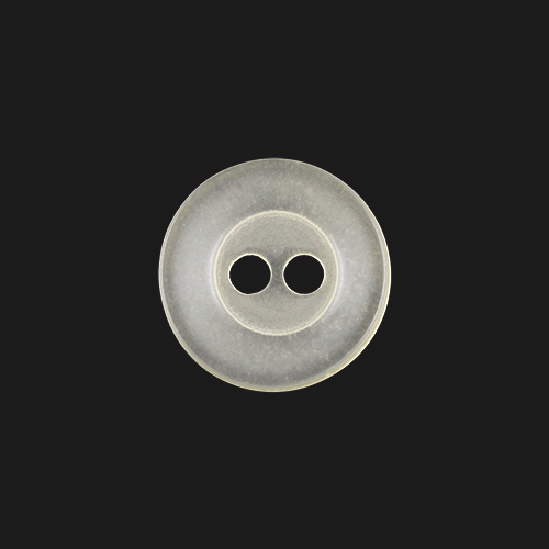 22347 Sullivans 9mm Round Plastic Button With Two Holes - Cream - Bag Of 100