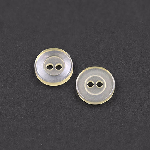 22347 Sullivans 9mm Round Plastic Button With Two Holes - Cream - Bag Of 100