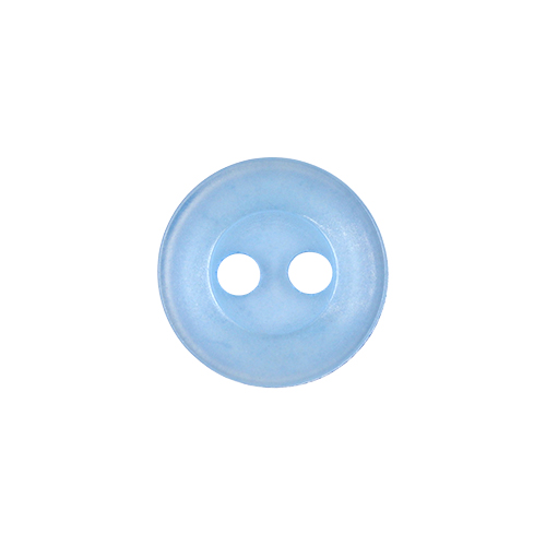 22354 Sullivans 9mm Round Plastic Button With Two Holes - Sky - 252 In A Tube
