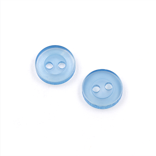 22354 Sullivans 9mm Round Plastic Button With Two Holes - Sky - 252 In A Tube