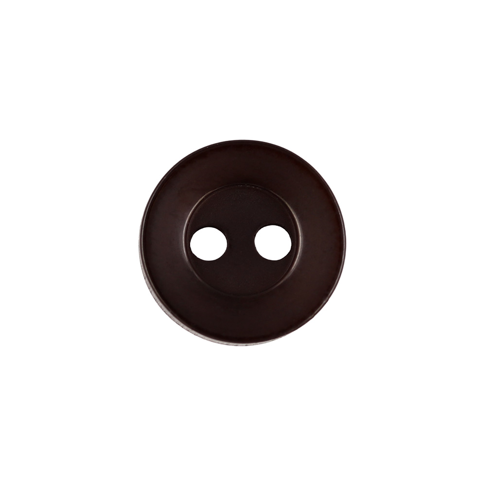 22367 Sullivans 9mm Round Plastic Button 2 Hole - Brown - Bag Of 100