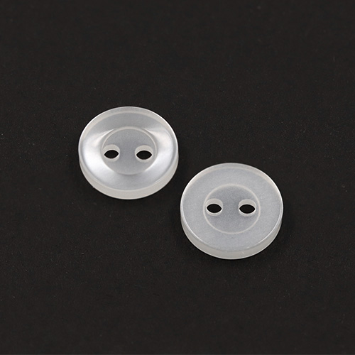 22370 Sullivans 12mm Round Plastic Button 2 Hole - White - 216 In A Tube