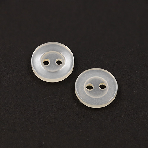 22372 Sullivans 12mm Round Plastic Button 2 Hole - Cream - 216 In A Tube