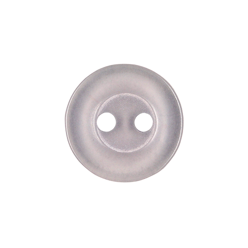 22374 Sullivans 12mm Round Plastic Button 2 Hole - Grey - 216 In A Tube
