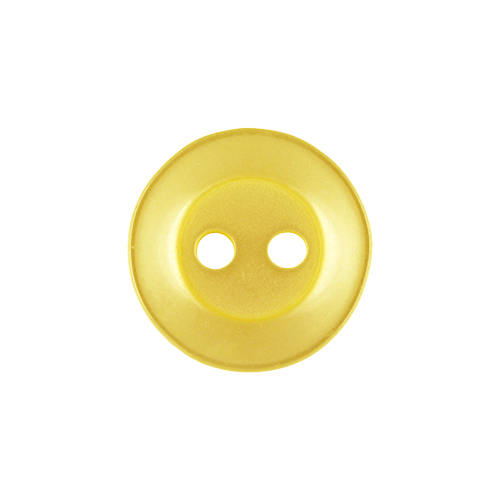 22376 Sullivans 12mm Round Plastic Button 2 Hole - Lemon - 216 In A Tube