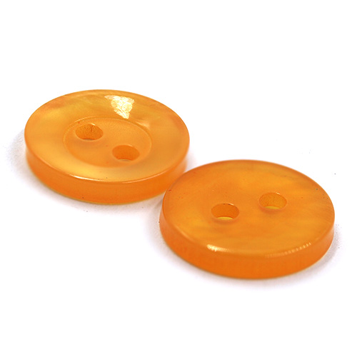 22379 Sullivans 12mm Round Plastic Button 2 Hole -gold - Bag Of 100