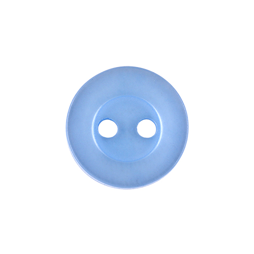 22381 Sullivans 12mm Round Plastic Button 2 Hole -sky - Bag Of 100