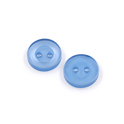 22381 Sullivans 12mm Round Plastic Button 2 Hole -sky - Bag Of 100