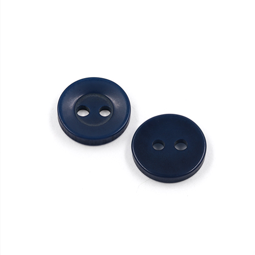 22384 Sullivans 12mm Round Plastic Button 2 Hole - Navy - 216 In A Tube