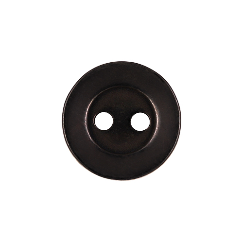 22392 Sullivans 12mm Round Plastic Button 2 Hole - Brown - 216 In A Tube
