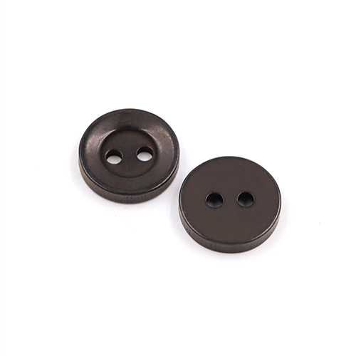 22392 Sullivans 12mm Round Plastic Button 2 Hole - Brown - 216 In A Tube