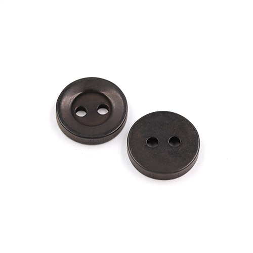 22393 Sullivans 12mm Round Plastic Button 2 Hole -brown - Bag Of 100