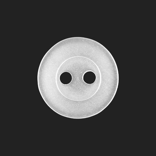 22397 Sullivans 14mm Round Plastic Button 2 Hole - White - Bag Of 100