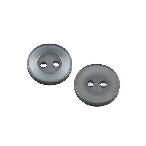 22400 Sullivans 14mm Round Plastic Button 2 Hole - Grey - 189 In A Tube